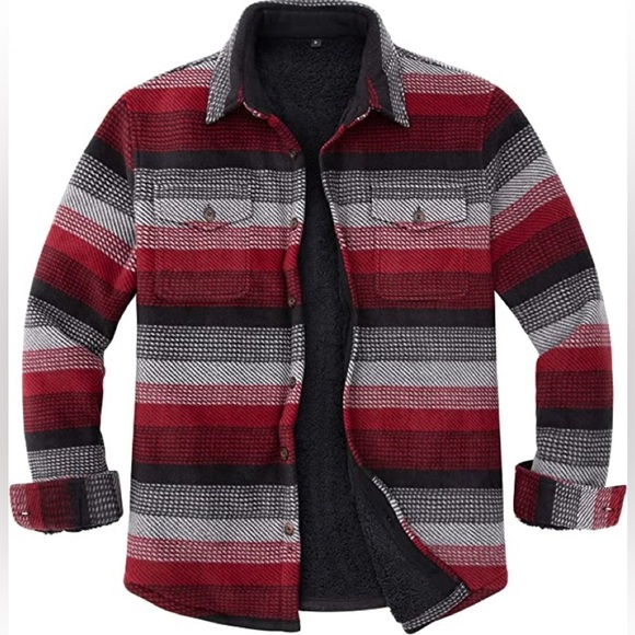 New Mens Sherpa Fleece Lined Winter Jacket Multiple Sizes - Picture 1 of 1